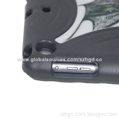 New arrival leather cover for iPad 5 with convertible handle design, high quality and safe material